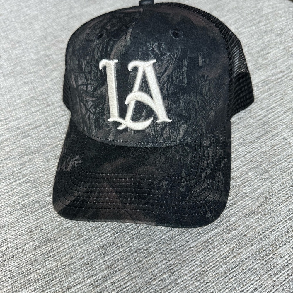 YoungLA Black Mesh Trucker Hat